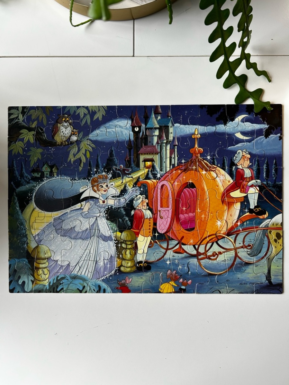 Vintage Milton Bradley 60 Piece Cinderella Jigsaw Puzzle